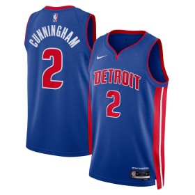 Canotte Uomo Detroit Pistons Cade Cunningham 2 Nike 2022-23 Icon Edition Blu Swingman